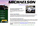 Tablet Screenshot of michaelsonauto.com